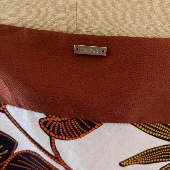 DKNY slip dress size large fall foliage print - Picture 6 of 7